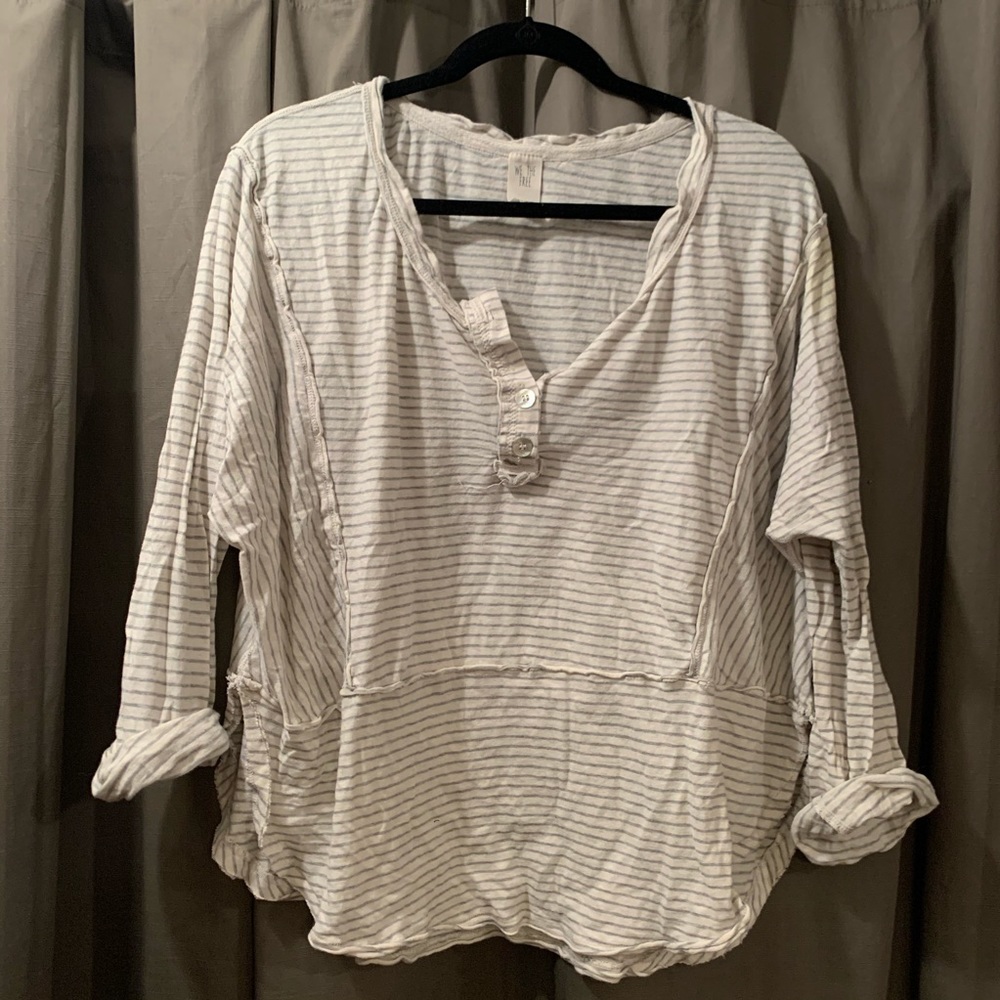 striped long-sleeve top